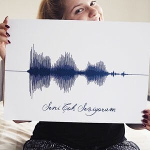 Kişiselleştirilmiş Ses Dalgası Sanatı - Size özel Tasarım ve Uygulama