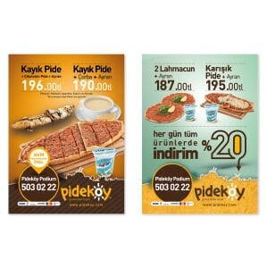 Broşür 115 gr. Kuşe Çift Yön Renkli Baskı