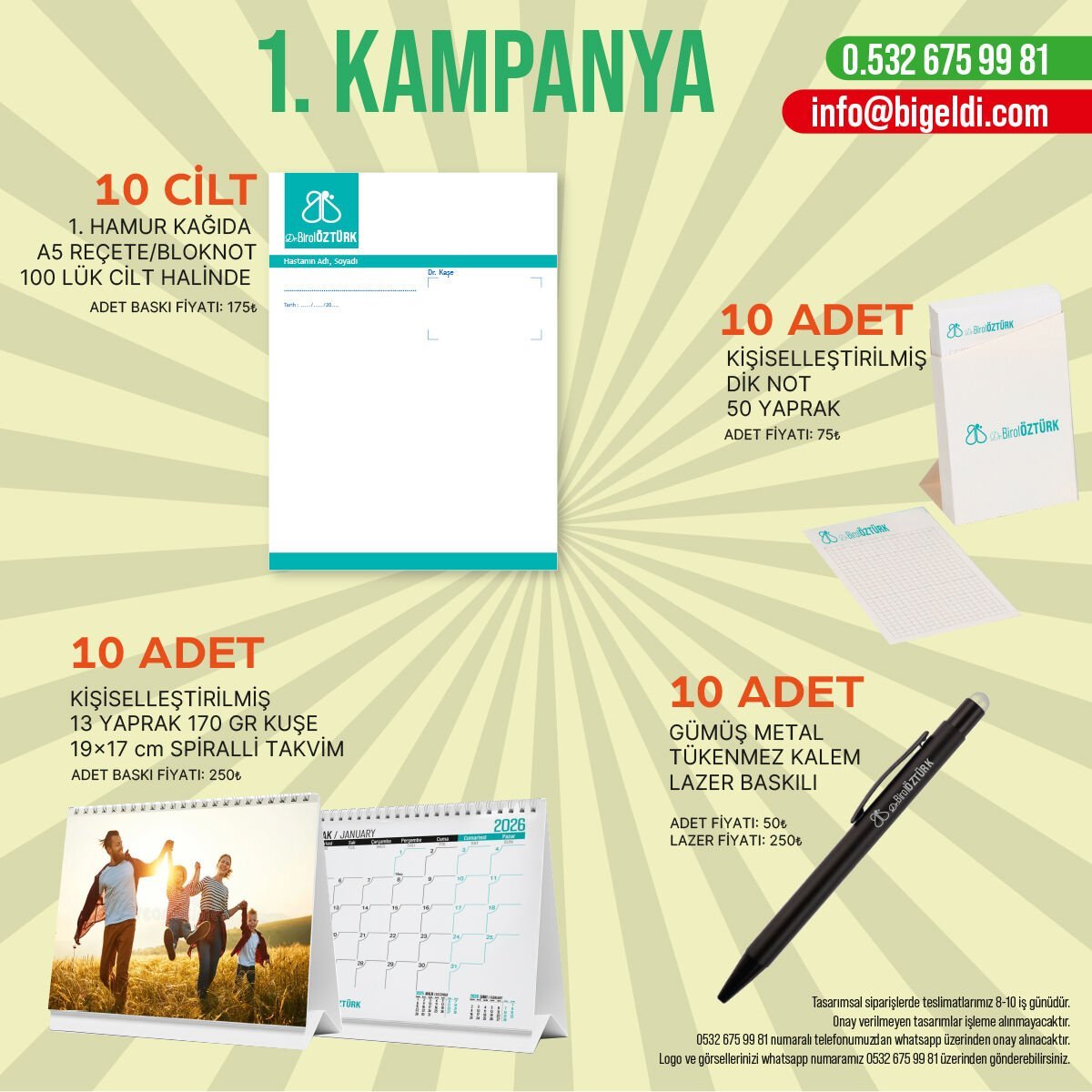 KİŞİYE ÖZEL SET 1. KAMPANYA